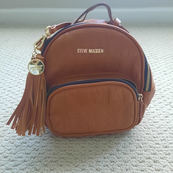 Steve Madden Handbags - Small Steve Madden brown backpack / bag, preowned